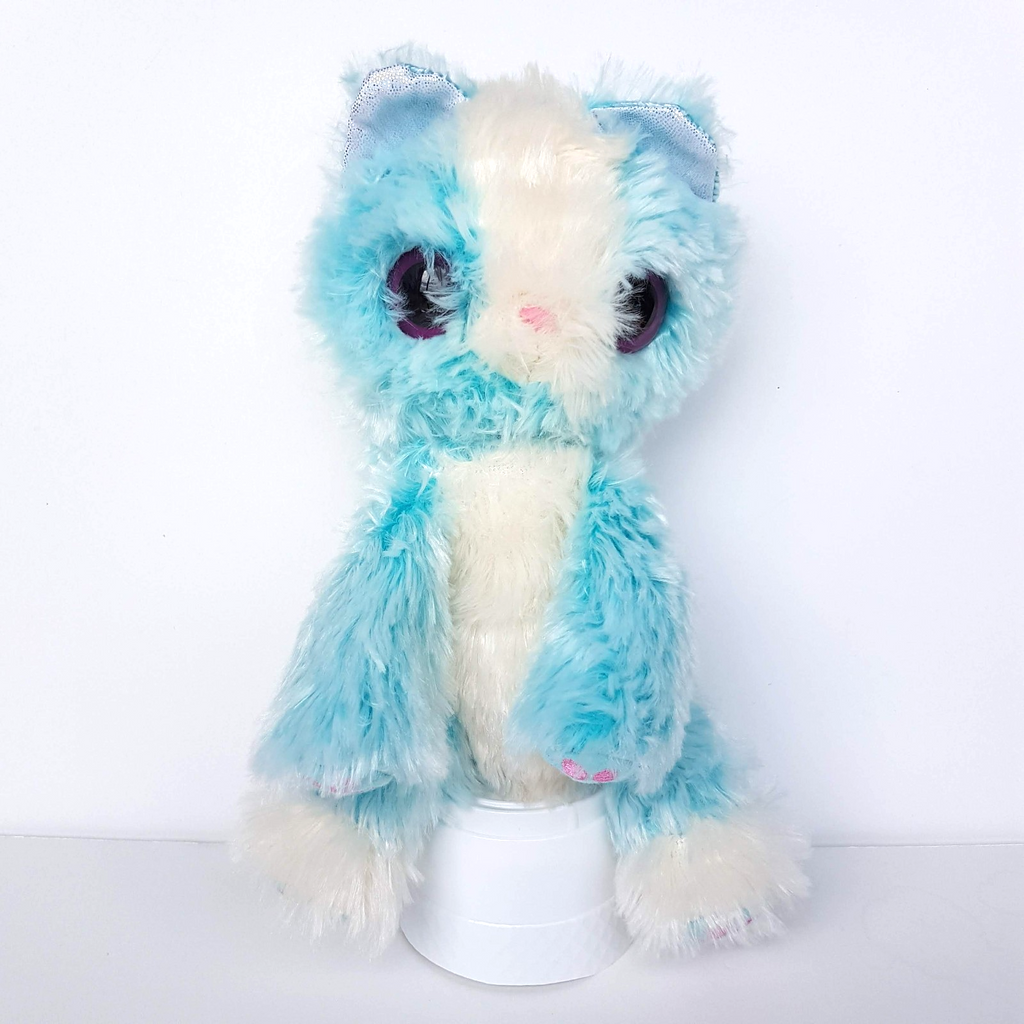 Scruff a Luvs AQUA CAT Plush 25cm Stuffed Animal Blue White Soft Toy0
