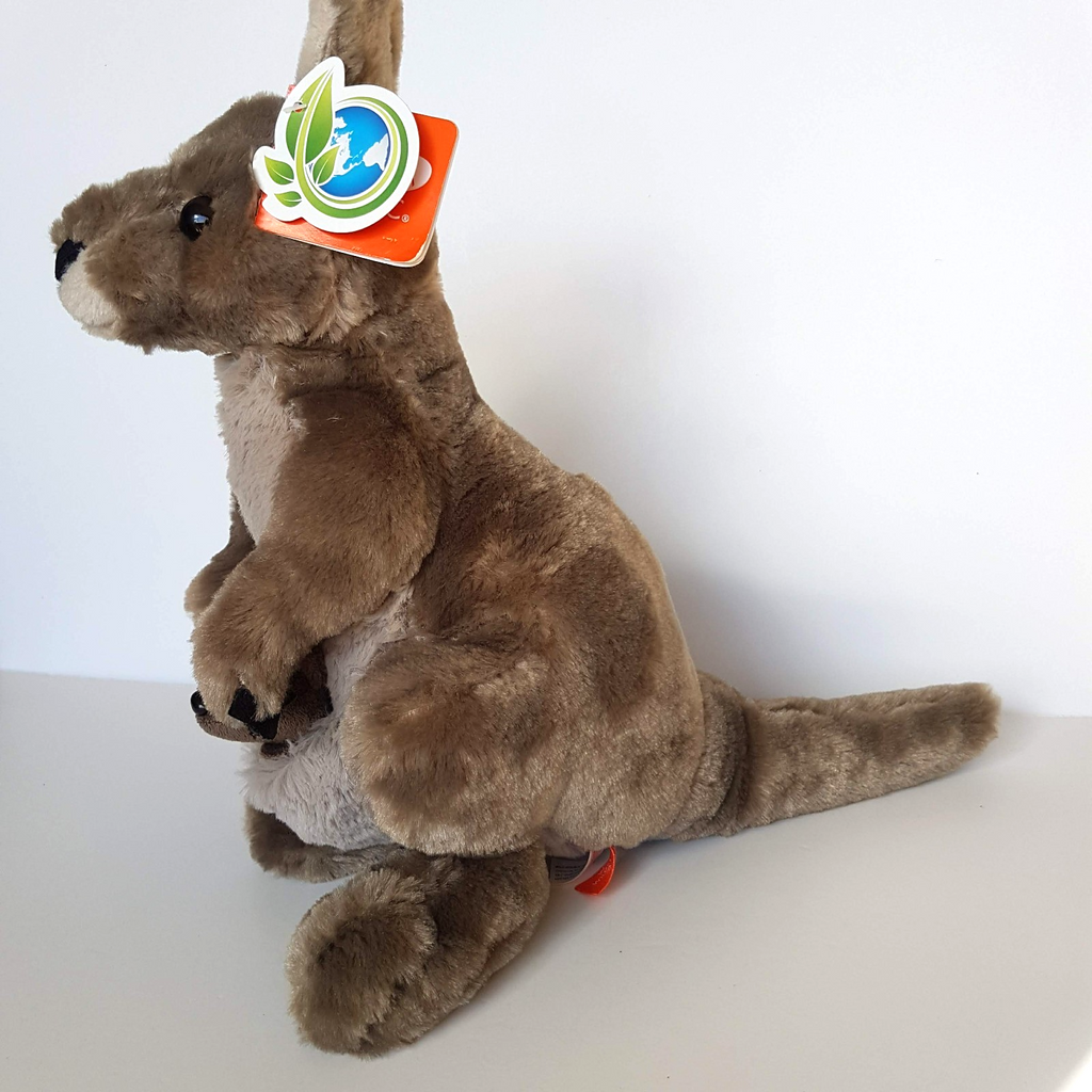 Wild Republic KANGAROO & JOEY 33cm Stuffed Animal Soft Toy Australian Animal TAG4