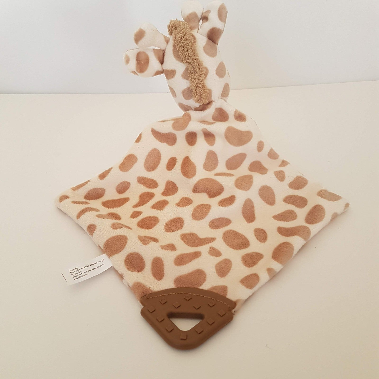 Elka SPOTTED GIRAFFE Baby Lovey Security Blanket Comforter Plush Soft Toy Cute5