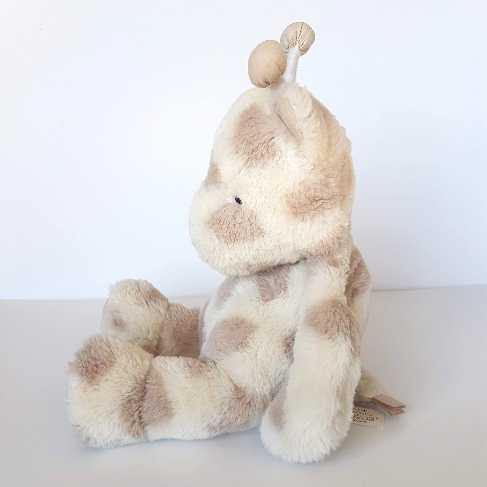 Pottery Barn Kids GIRAFFE Plush 35cm Stuffed Animal Soft Toy Neutral Beige3