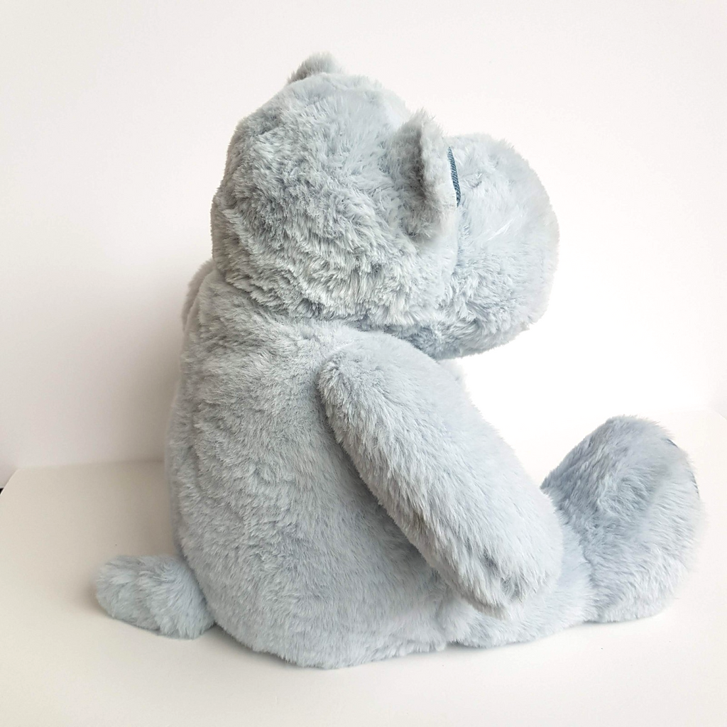 Histoire d'Ours BLUE HIPPO Plush 30cm Stuffed Animal Denim Hipp'o Sleep Soft Toy7