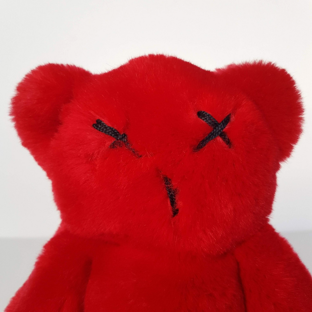 Britt Bear RED FLAT BEAR Teddy Plush 24cm Stuffed Animal Soft Toy Cuddly Sleep5