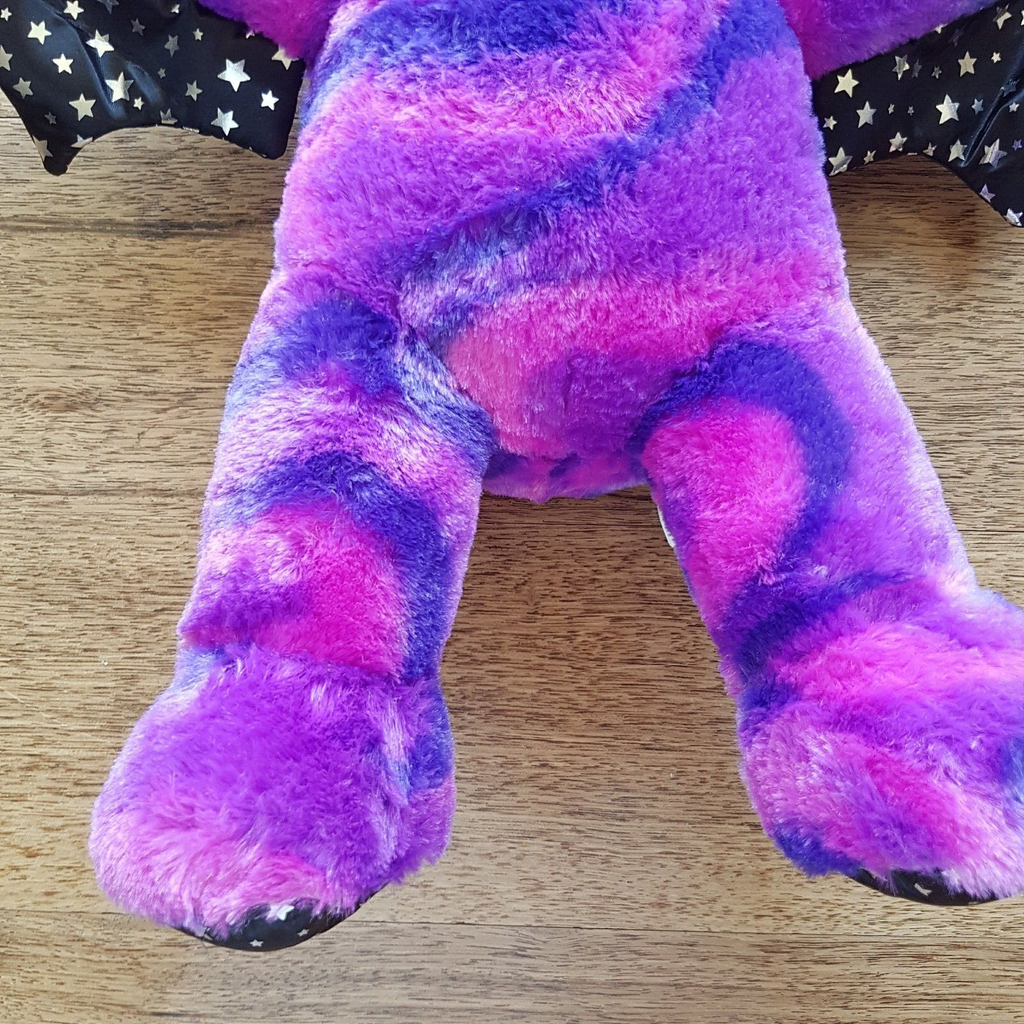 Build A Bear VAMPIRE BAT Plush STARRY NIGHT Purple Blue Stars Stuffed Animal Toy3