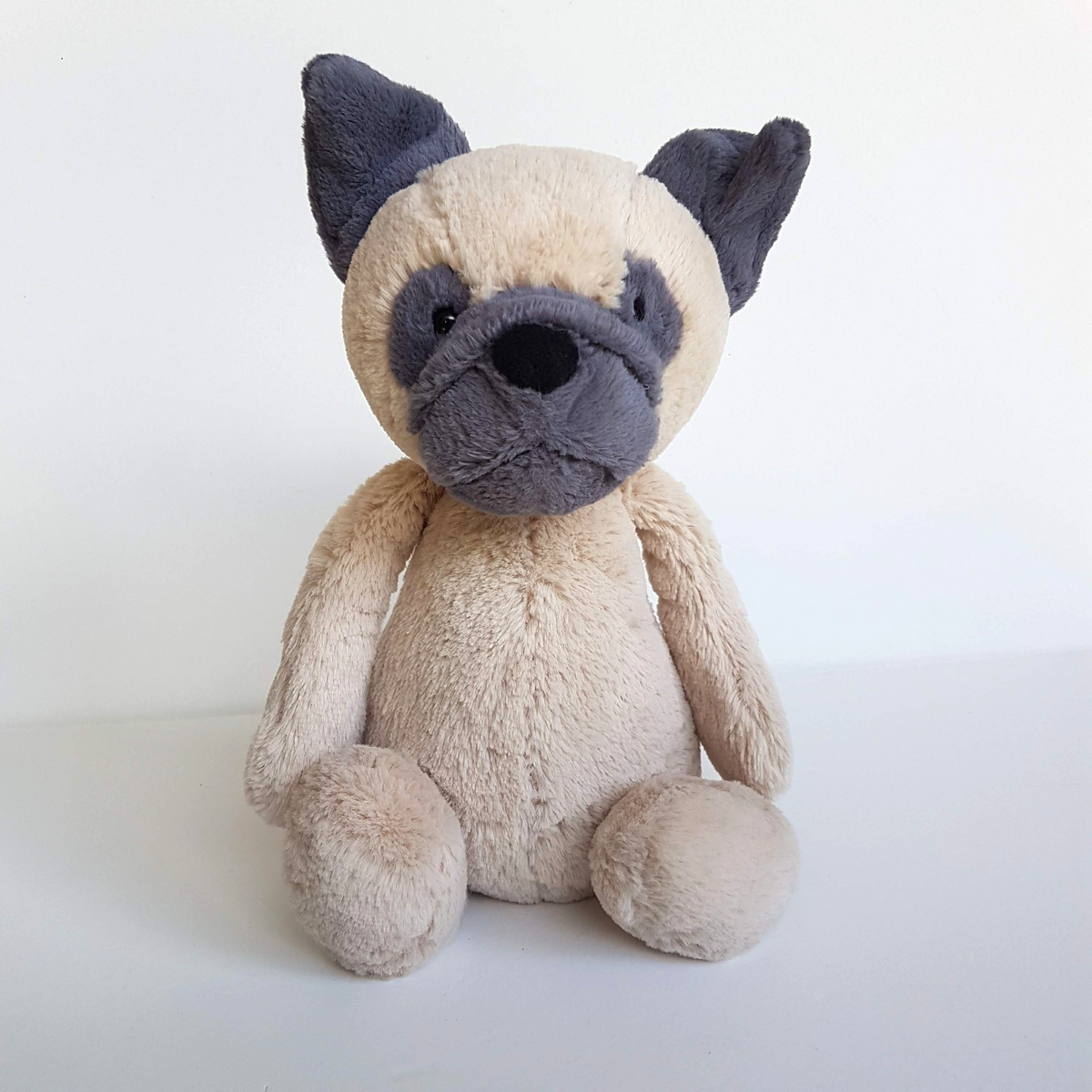 Jellycat BASHFUL PUG Dog Rare Floppy Puppy Soft Toy Stuffed Animal Cuddle Cute0