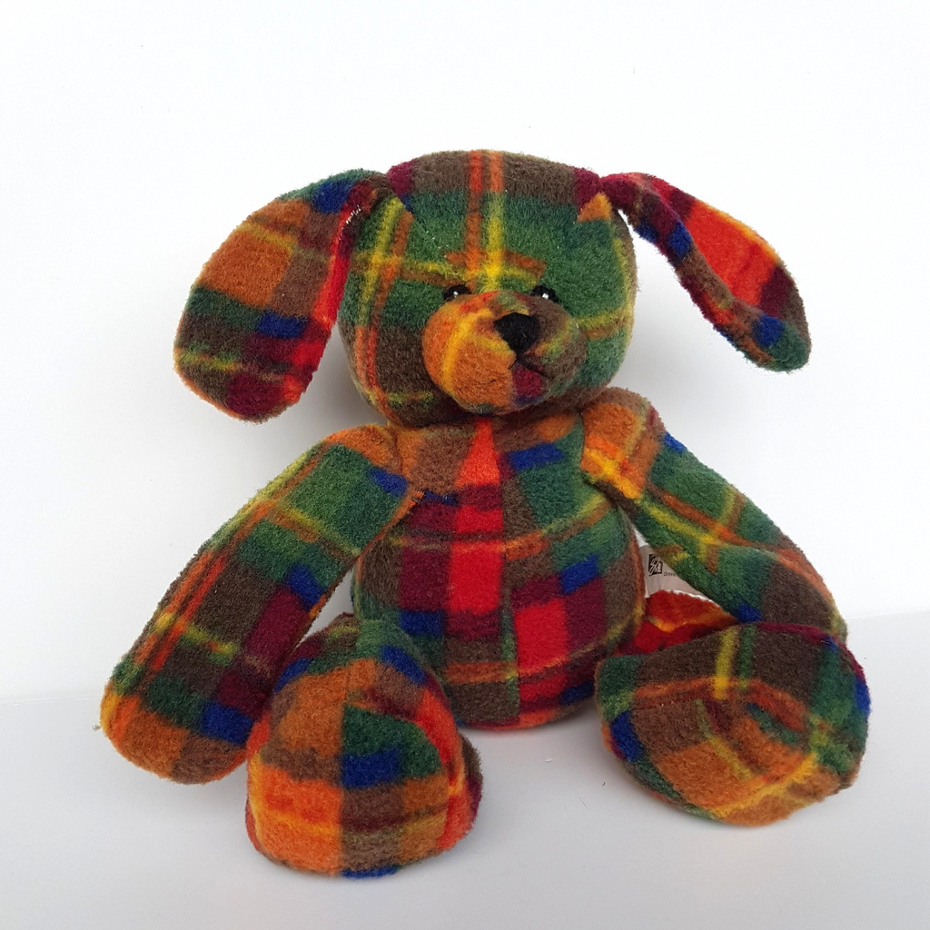 Floppy TARTAN PLAID RABBIT Plush 29cm Stuffed Animal Soft Toy Christmas Toys3