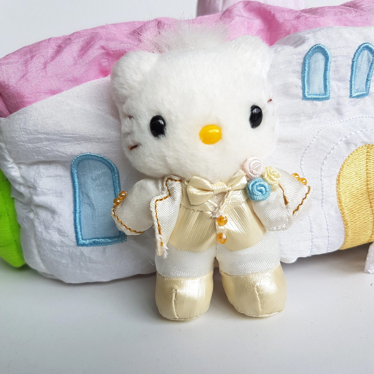 Sanrio Smiles Hello Kitty & Dear Daniel TISSUE BOX COVER Rare Bridal Wedding HTF6