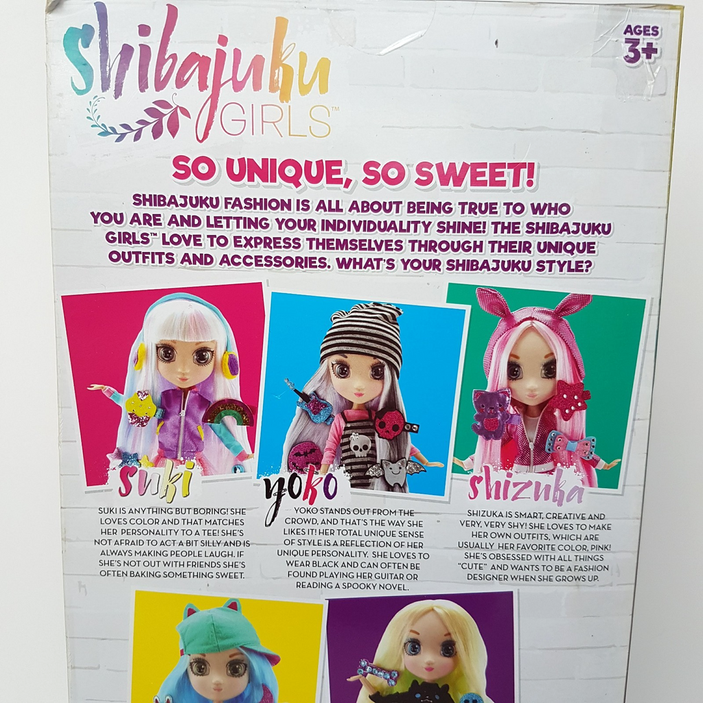 SHIBAJUKA GIRLS Doll SHIZUKA 2016 13" Retired Rare NRFB Fashion Doll Pink Toy16