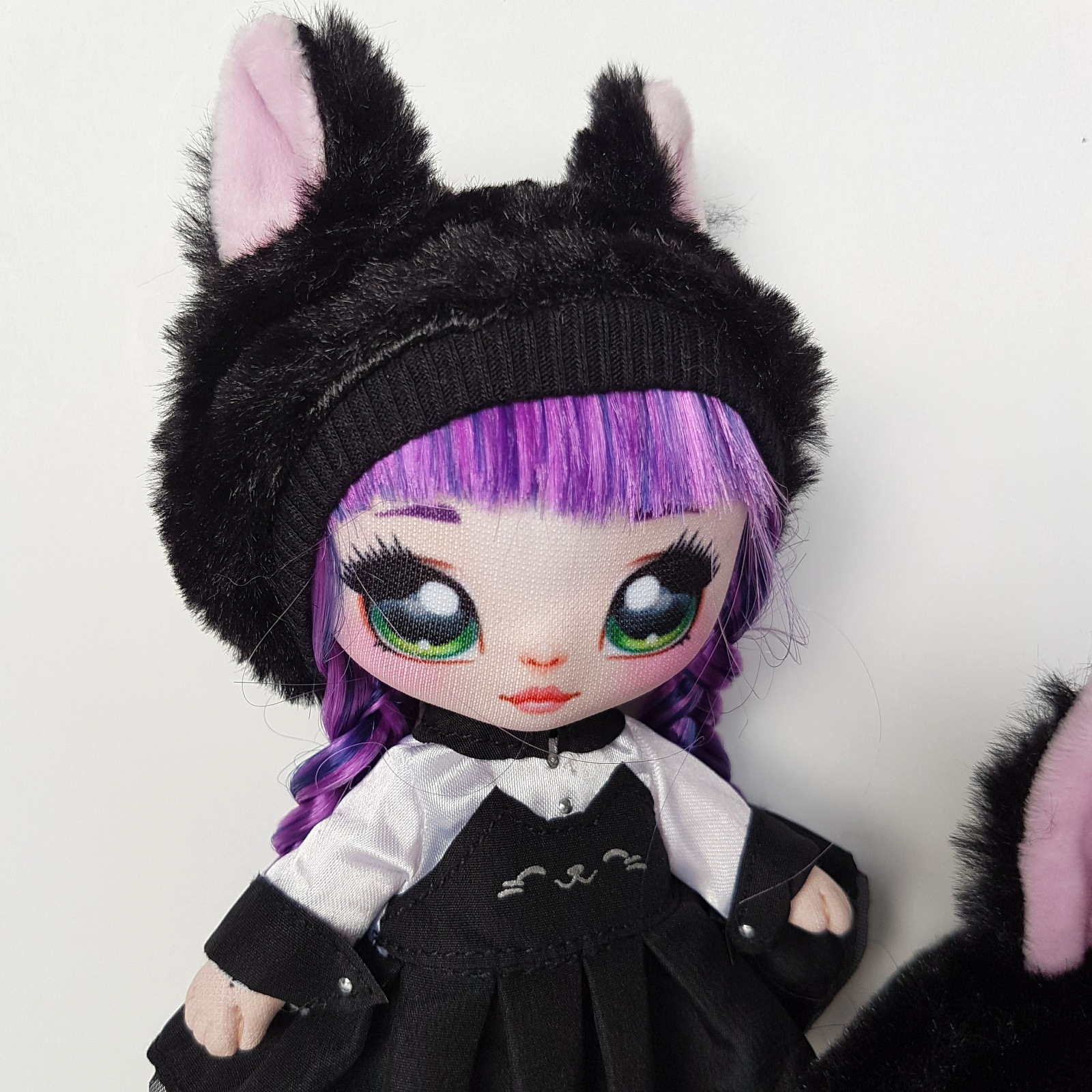 Na! Na! Na! Surprise TUESDAY MEOW Black Kitty Cat Doll Clothes Purse Purple Toy1