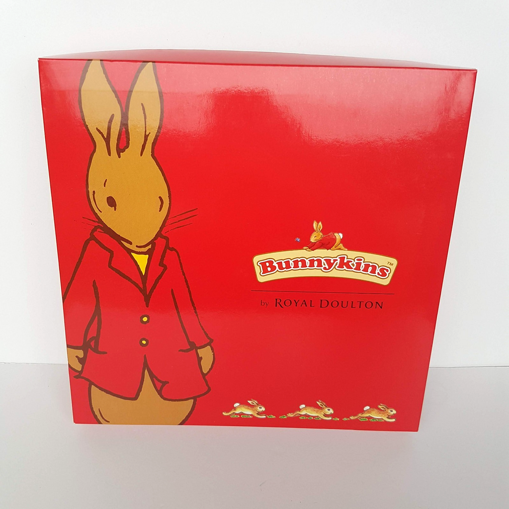 New BUNNYKINS Royal Doulton BABY SET Size 00 0 Pink Hat Bib Singlet Booties BOX9