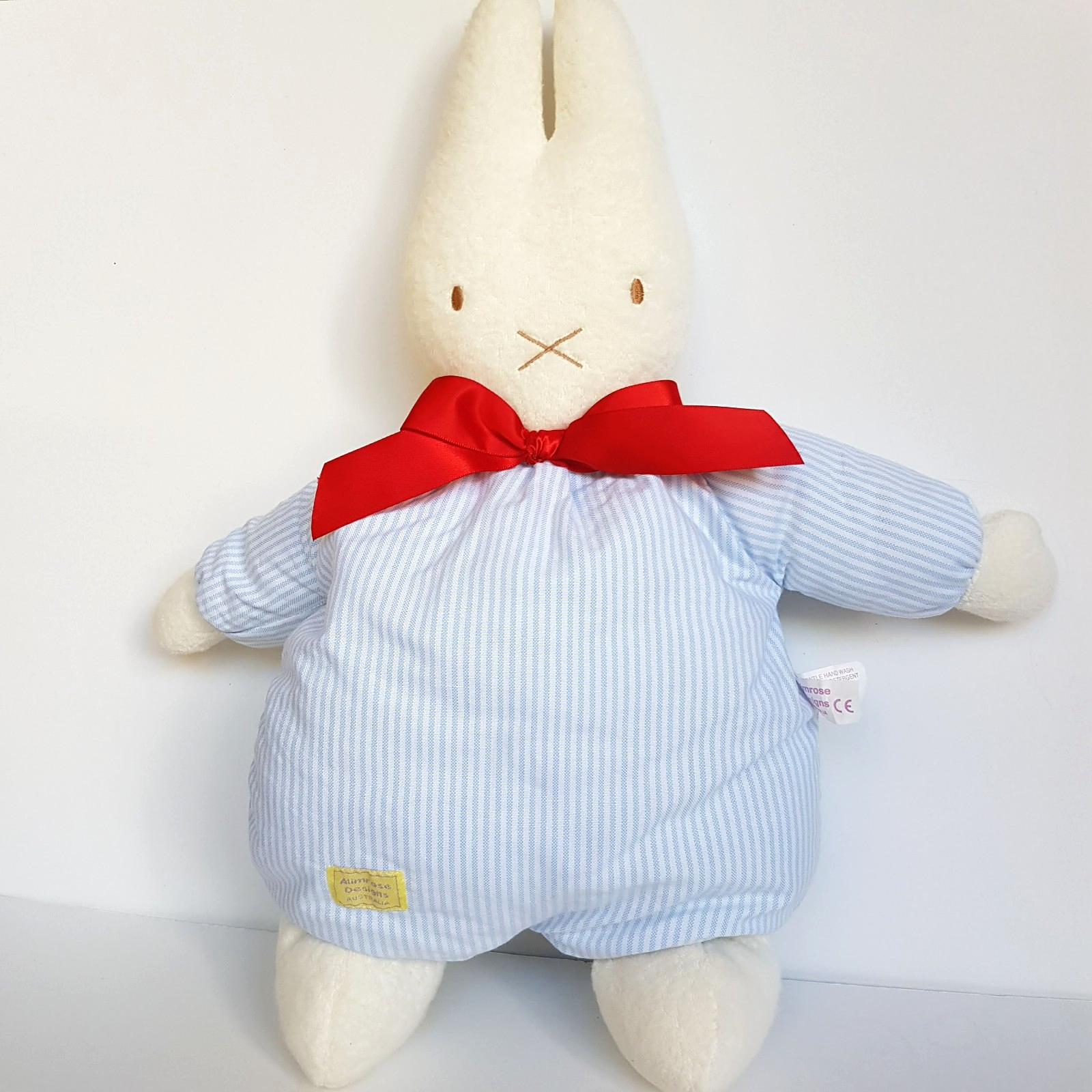 Alimrose BUNNY RABBIT Fabric Lovey 45cm Cloth Stuffed Animal Soft Toy Comforter4