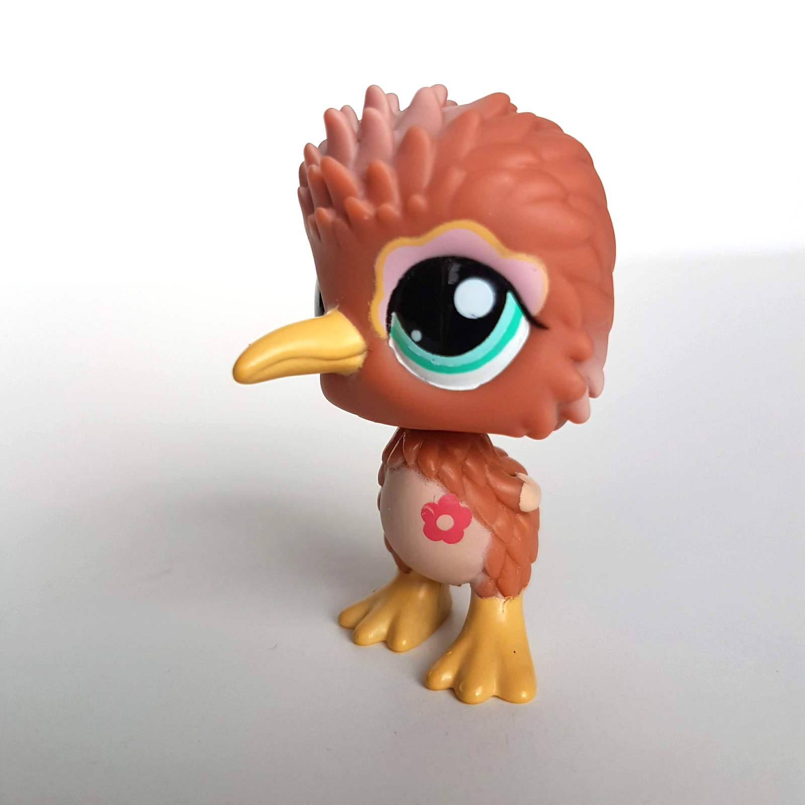 Littlest Pet Shop BROWN KIWI BIRD 2015 Plastic Figure Bobble Head LPS Cute 031411