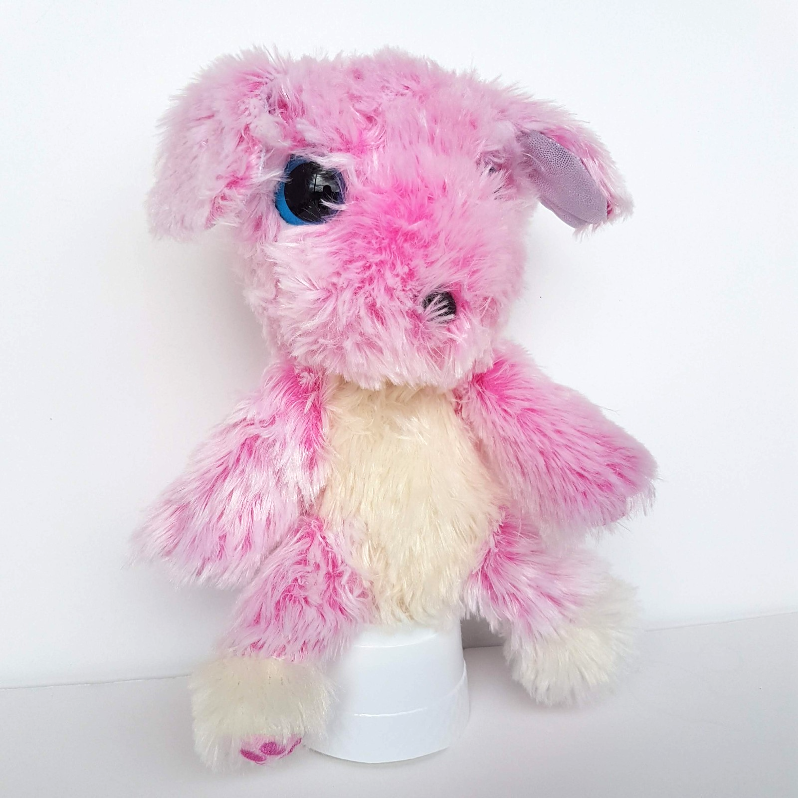 Moose SCRUFF a LUVS DOG Plush PINK PUPPY 25cm Stuffed Animal Sparkly Soft Toy2