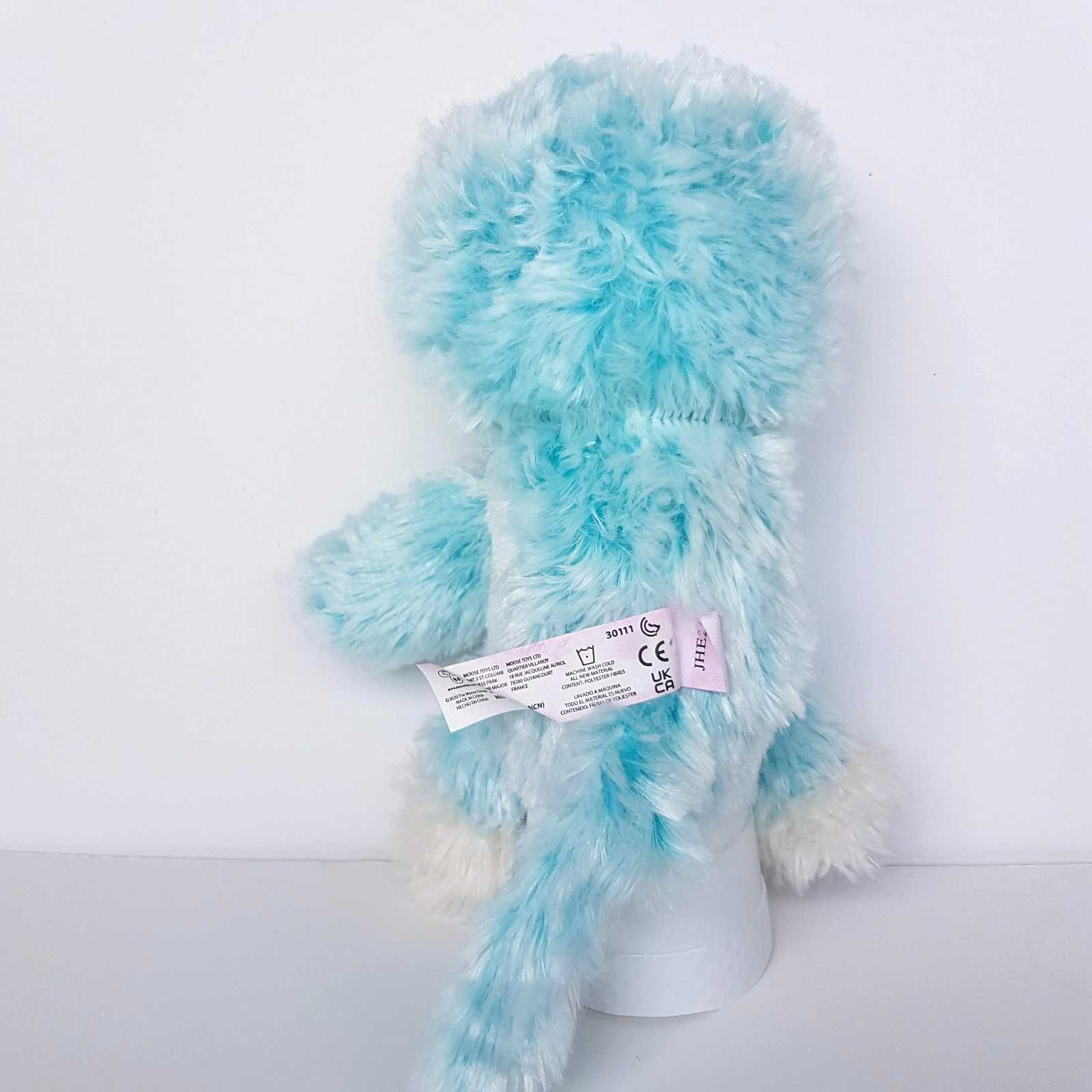 Scruff a Luvs AQUA CAT Plush 25cm Stuffed Animal Blue White Soft Toy5