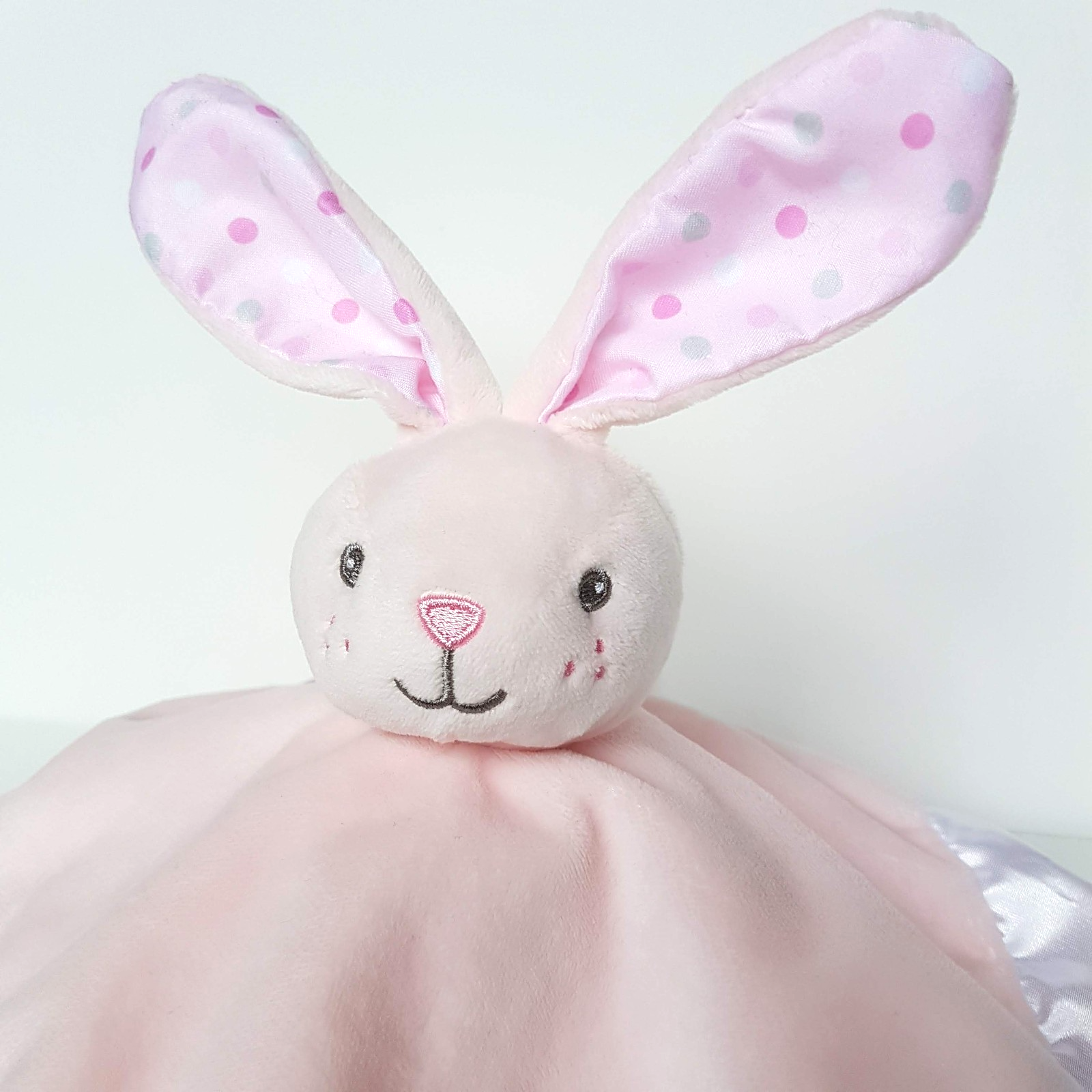 4Baby PINK BUNNY Lovey Plush Baby Rabbit Security Comforter Blanket Soft Toy1