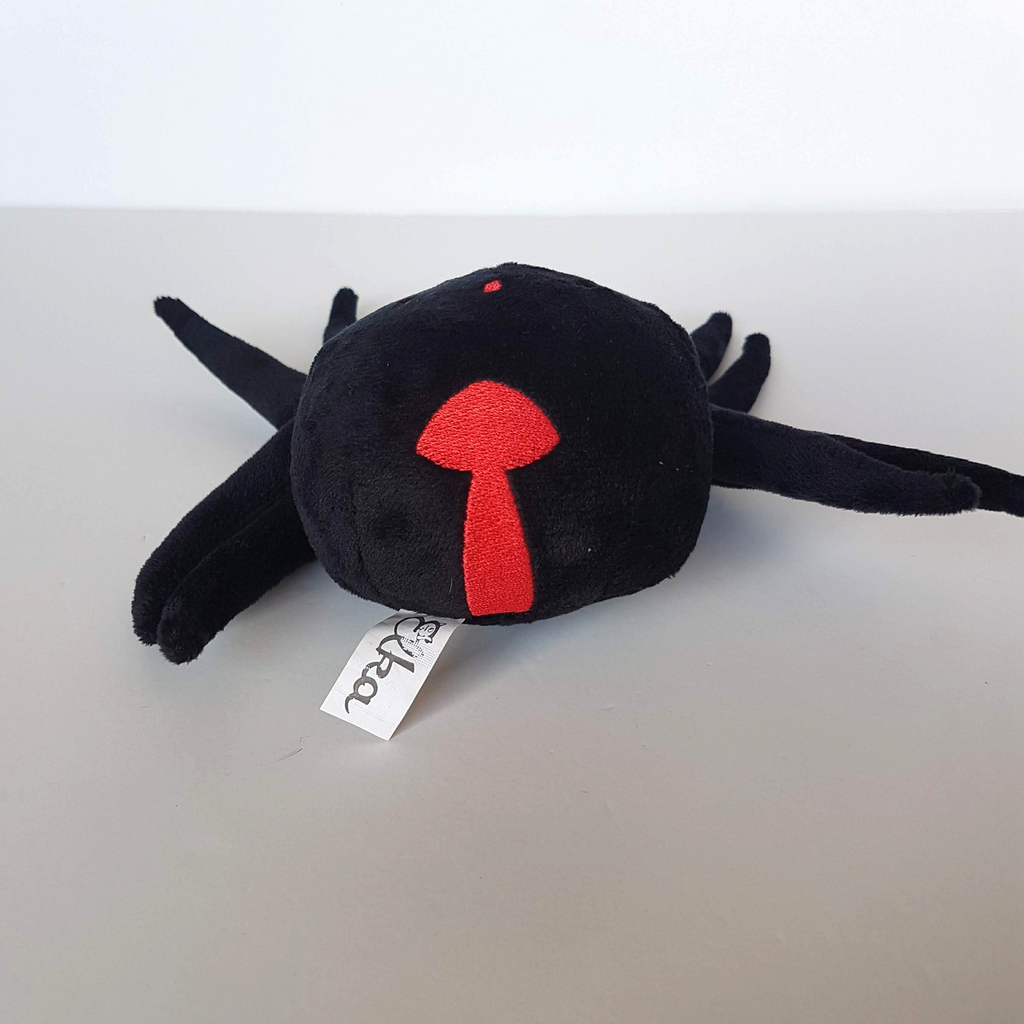 Elka Australian REDBACK SPIDER 21cm Arachnid Soft Toy Plush Stuffed Animal Bug3