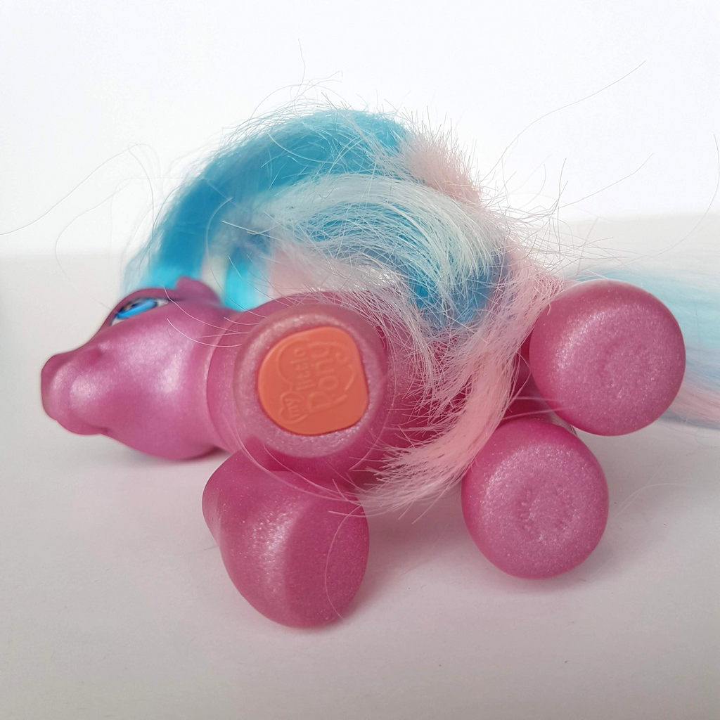My Little Pony SUNSHOWER Horse Hasbro Vinyl Toy 2002 Brushable Sun Clouds Rain7