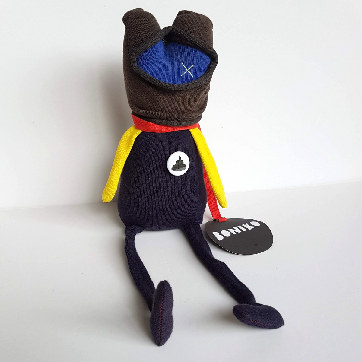 Super Rare BONIKO BON DOLL Retired Plush Sock Artist Soft Toy Collectible Unique1