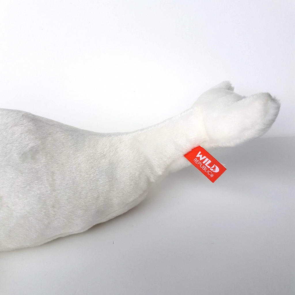 Wild Republic Mini Cuddlekins WHITE BELUGA WHALE 38cm Stuffed Animal Soft Toy3