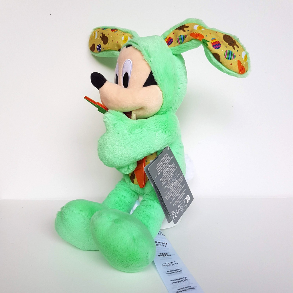 Disney MICKEY MOUSE Easter Green Bunny TAGS Plush 31cm Stuffed Animal Soft Toy7