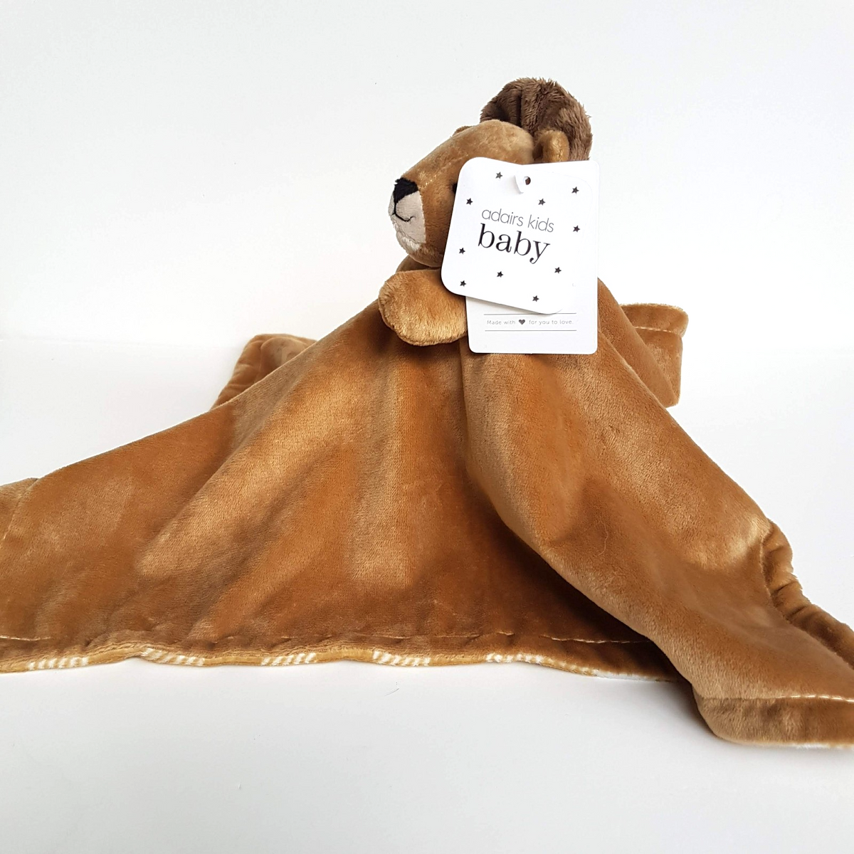 Adairs BROWN LION Lovey Security TAGS Comforter Wild Cat Sleep Soother Soft Toy4