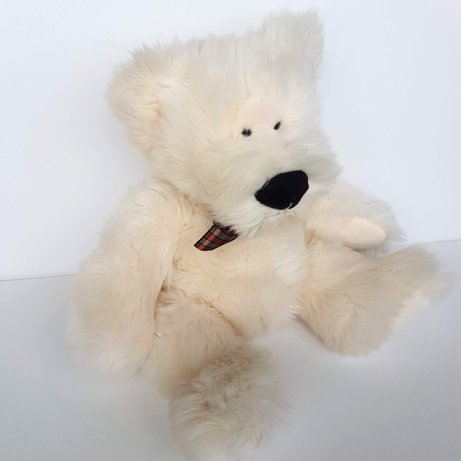 Russ WALTER TEDDY BEAR Cream 35cm Plush Soft Toy Stuffed Animal Scruffy Floppy3