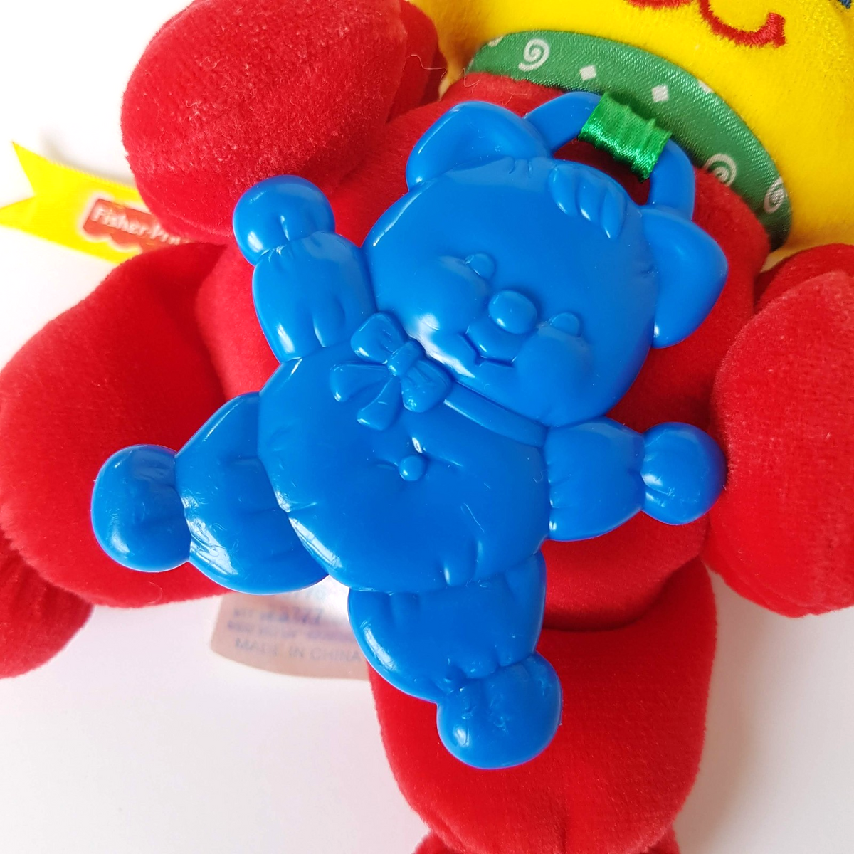 1998 Fisher Price NUM NUMS Bear Plush 19cm Colour Block Soft Toy Stuffed Animal2