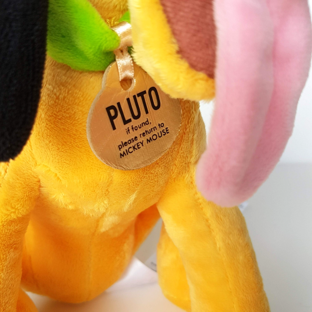 Disney SITTING PLUTO Mickey Mouse DOG Orange 25cm Plush Stuffed Animal Soft Toy5