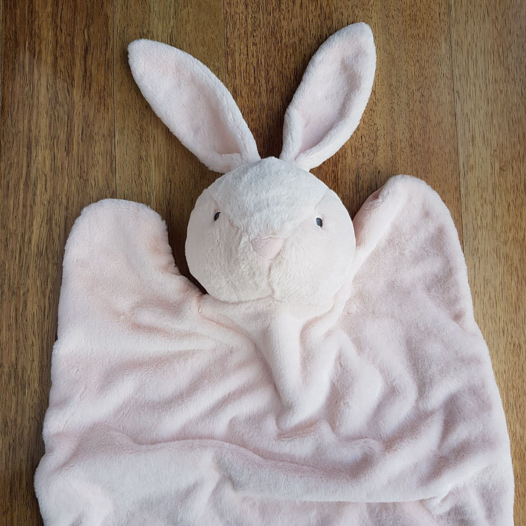 LARGE 112cm Rabbit Baby Blanket Comforter Lovey Security Plush Bunny Soft Toy3
