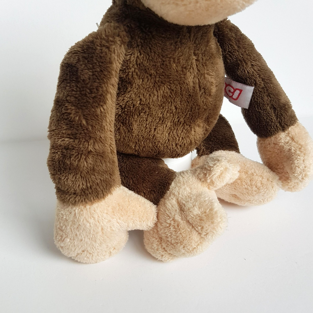 Nici BROWN MONKEY Plush Soft Toy 22cm Stuffed Animal Farm Floppy Cuddly TAGS3
