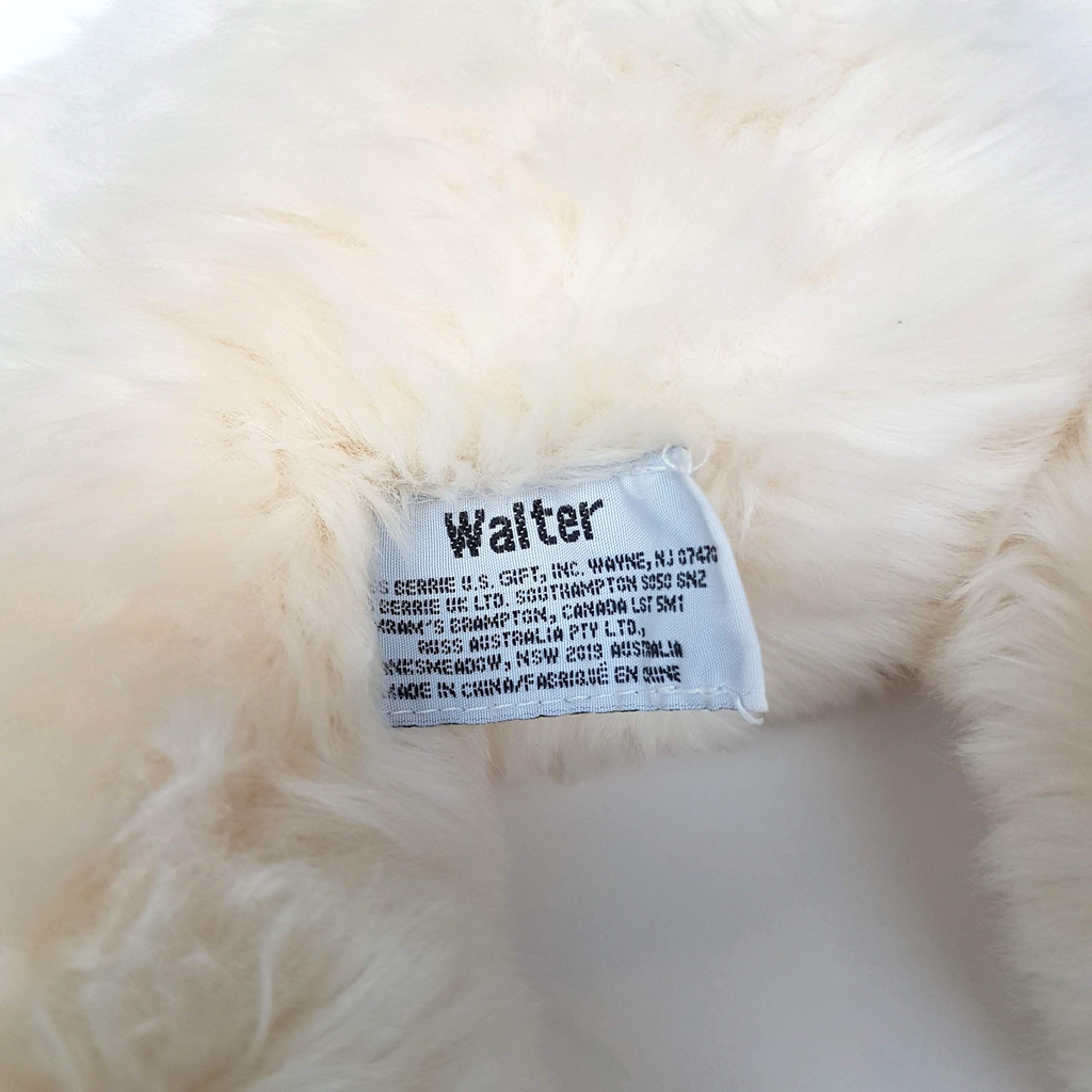 Russ WALTER TEDDY BEAR Cream 35cm Plush Soft Toy Stuffed Animal Scruffy Floppy8