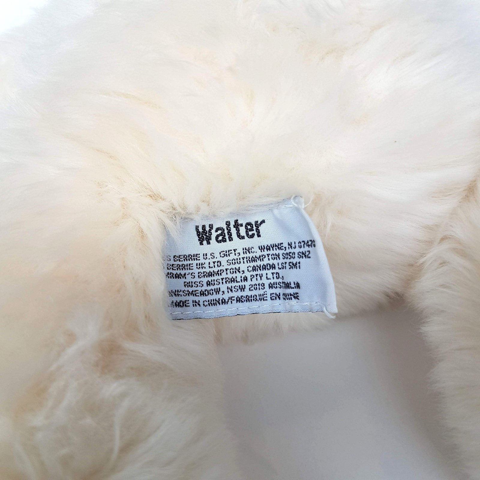 Russ WALTER TEDDY BEAR Cream 35cm Plush Soft Toy Stuffed Animal Scruffy Floppy8