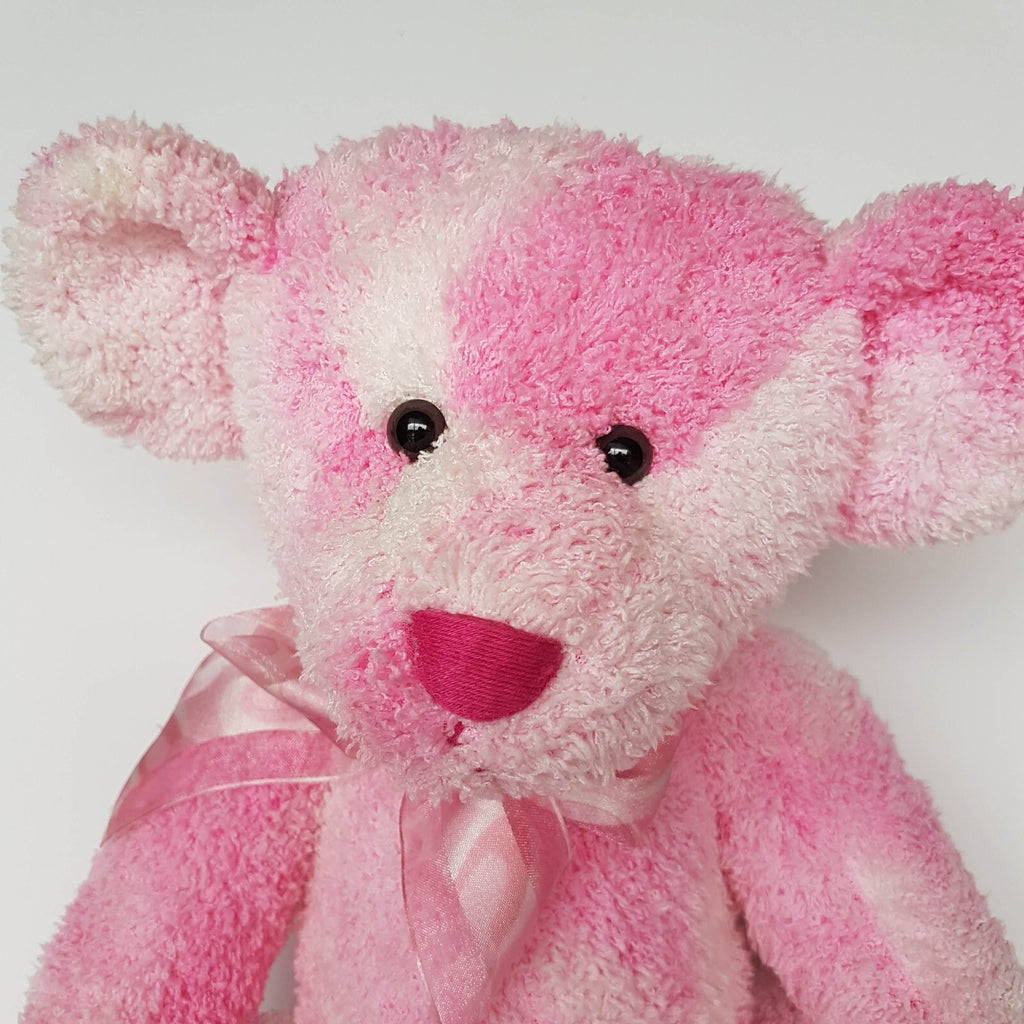 Russ PINK TEDDY BEAR 40cm Plush Stuffed Animal Soft Toy Large Cuddly Cute Spot1
