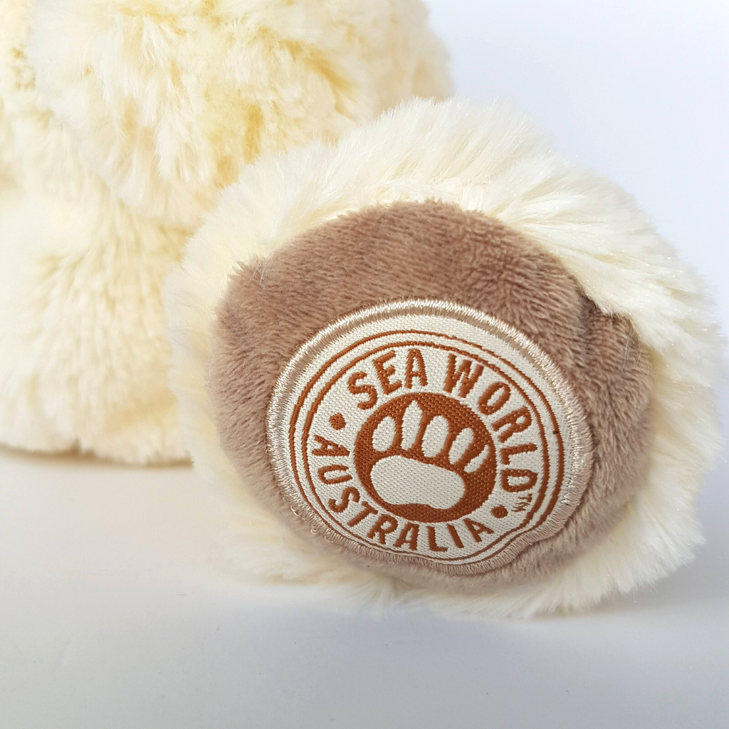 Sea World POLAR BEAR BACKPACK Plush Stuffed Animal 28cm Kids Bag Soft Toy Bag5