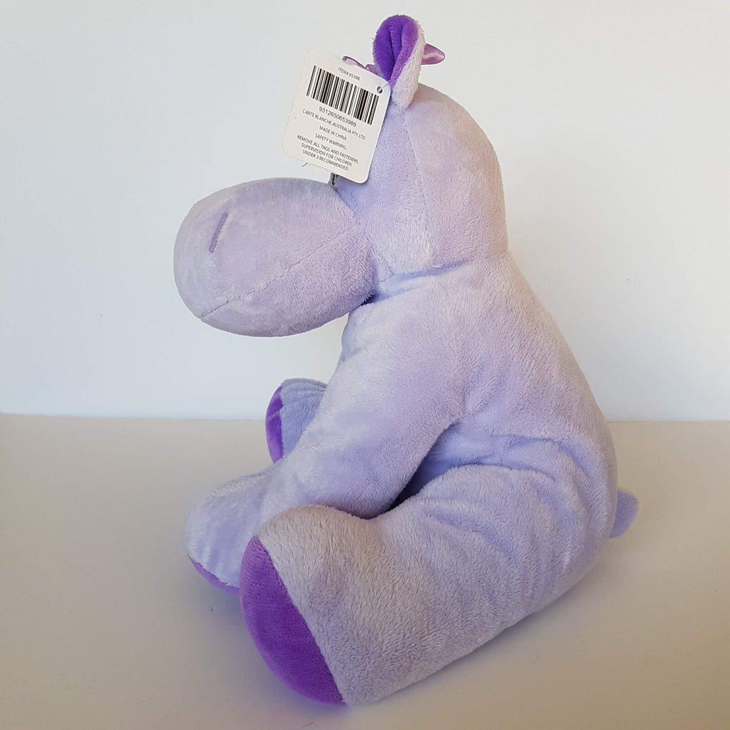 Carte Blanche PURPLE HIPPO Plush 26cm Floppy Stuffed Animal Lavender Soft Toy4