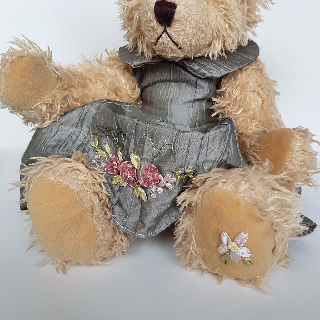 Settler Bears TAFFETA ROSE BEAR Plush 40cm 5 Way Jointed Stuffed Animal Soft Toy4