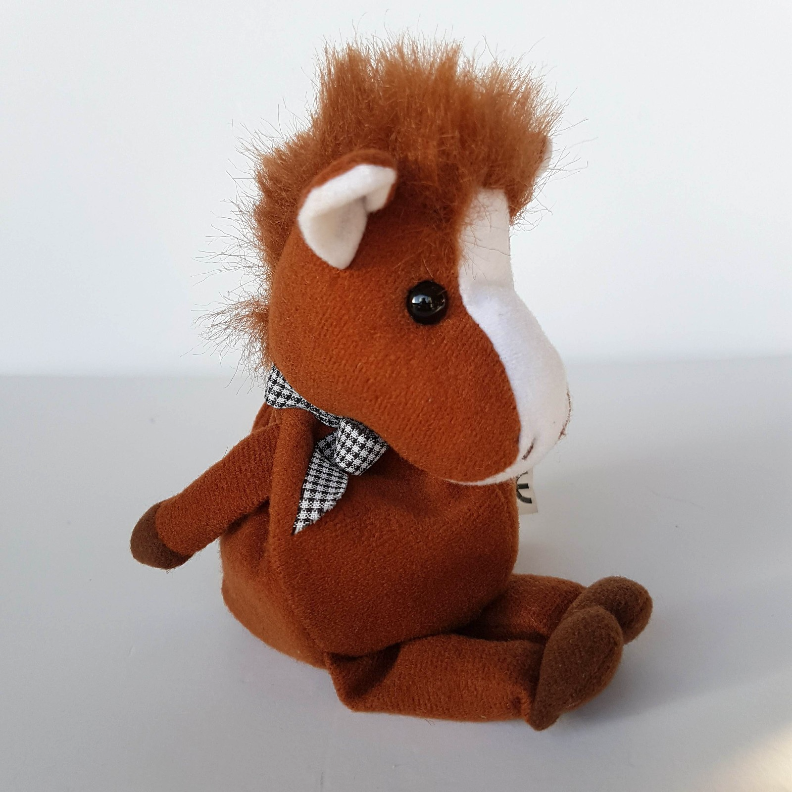 Adorable PONY HORSE Plush Stuffed Animal Soft Toy Beanbag Kids Toy Small Brown2