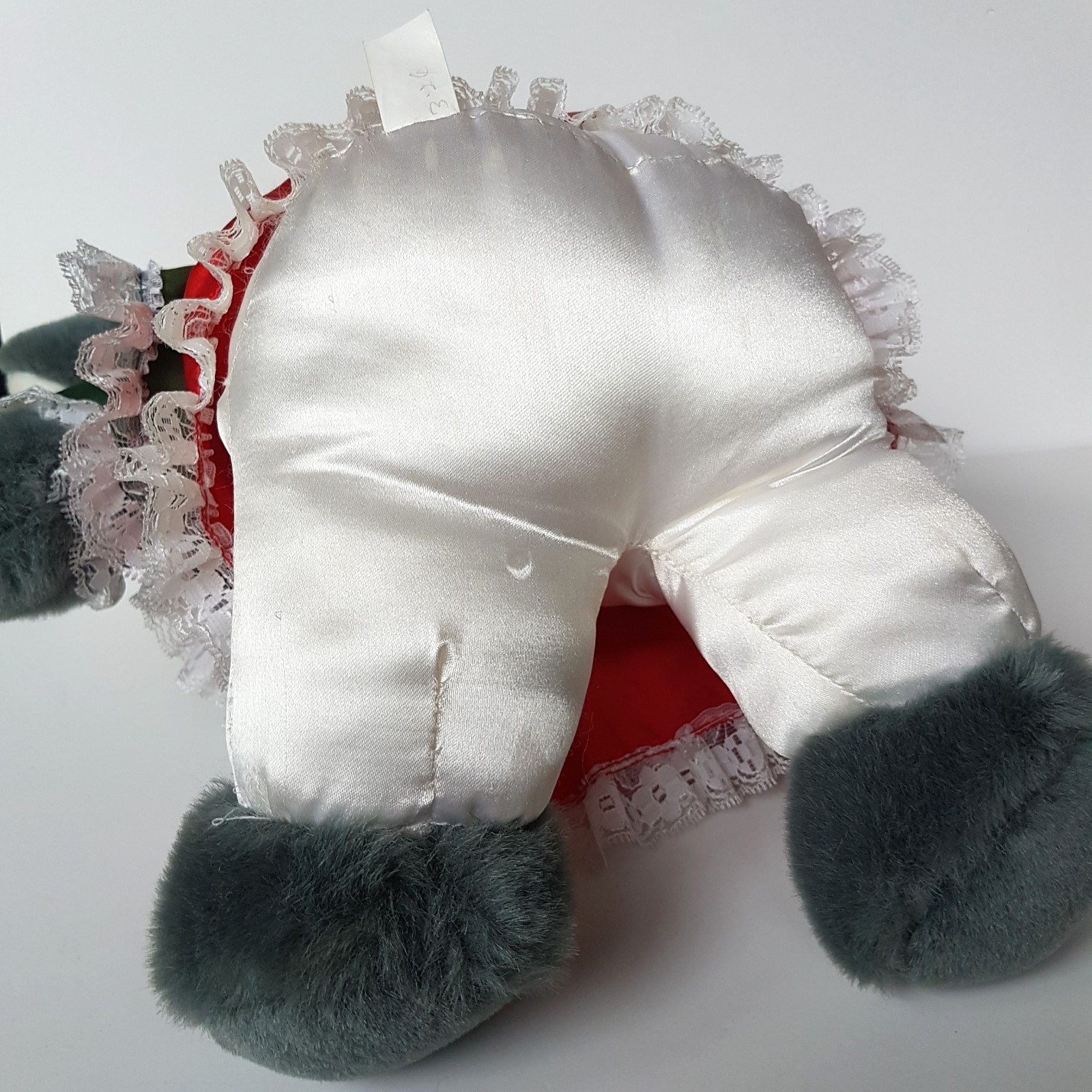 RARE Vintage Dandee CHRISTMAS MOUSE Plush 41cm Large Stuffed Animal Soft Toy 90s10