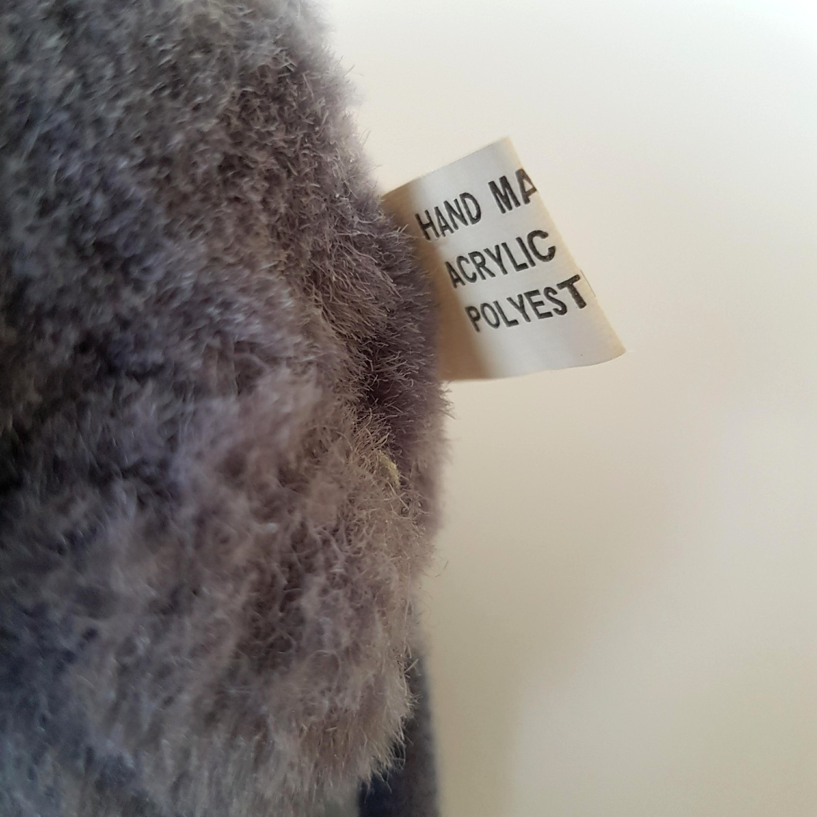 Blue Grey PLUSH SITTING MOUSE Handmade Rat 19cm Stuffed Animal Soft Toy Beanbag11