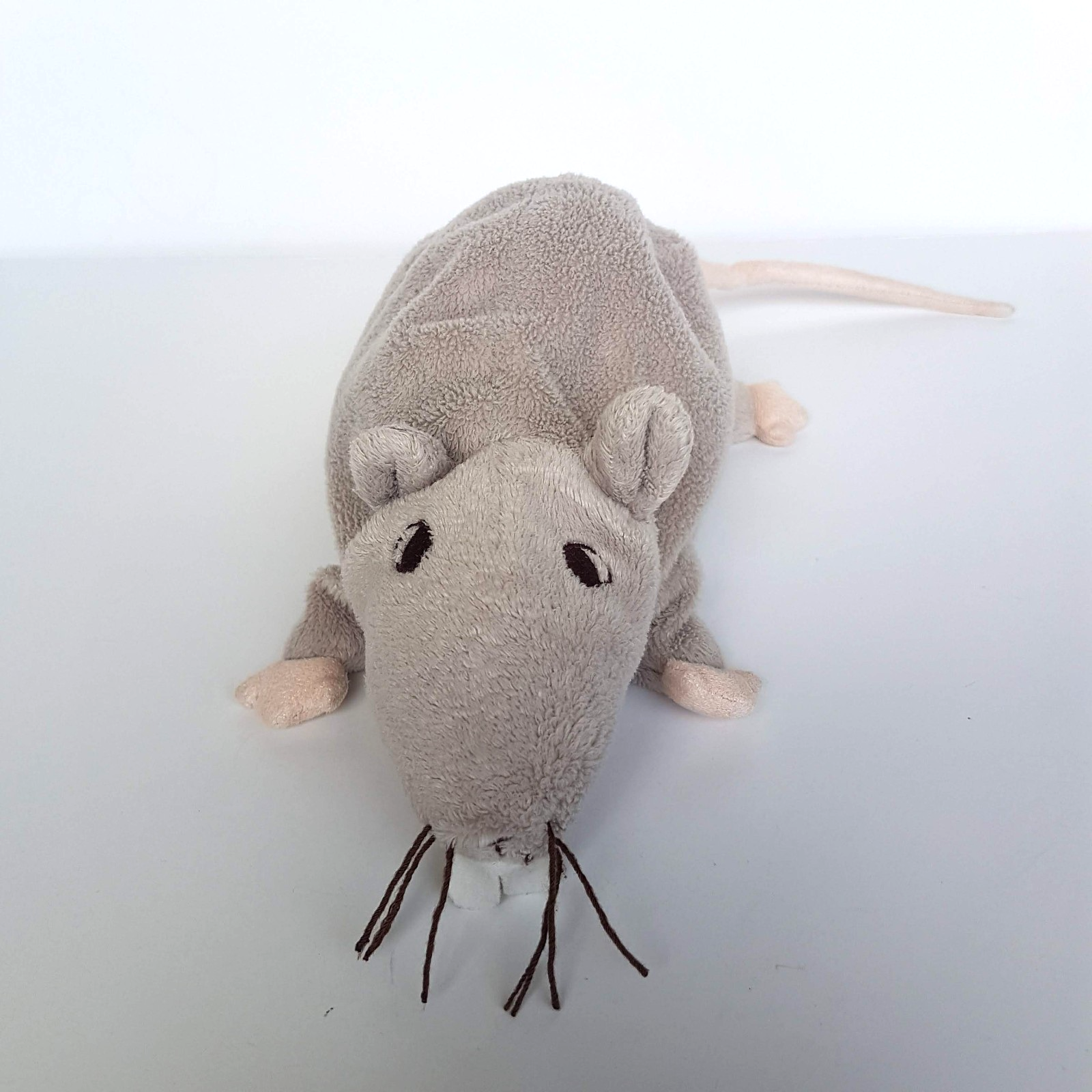 IKEA MINNEN RATTA RAT MOUSE Warm Grey 21cm Plush Stuffed Animal Rodent Soft Toy3