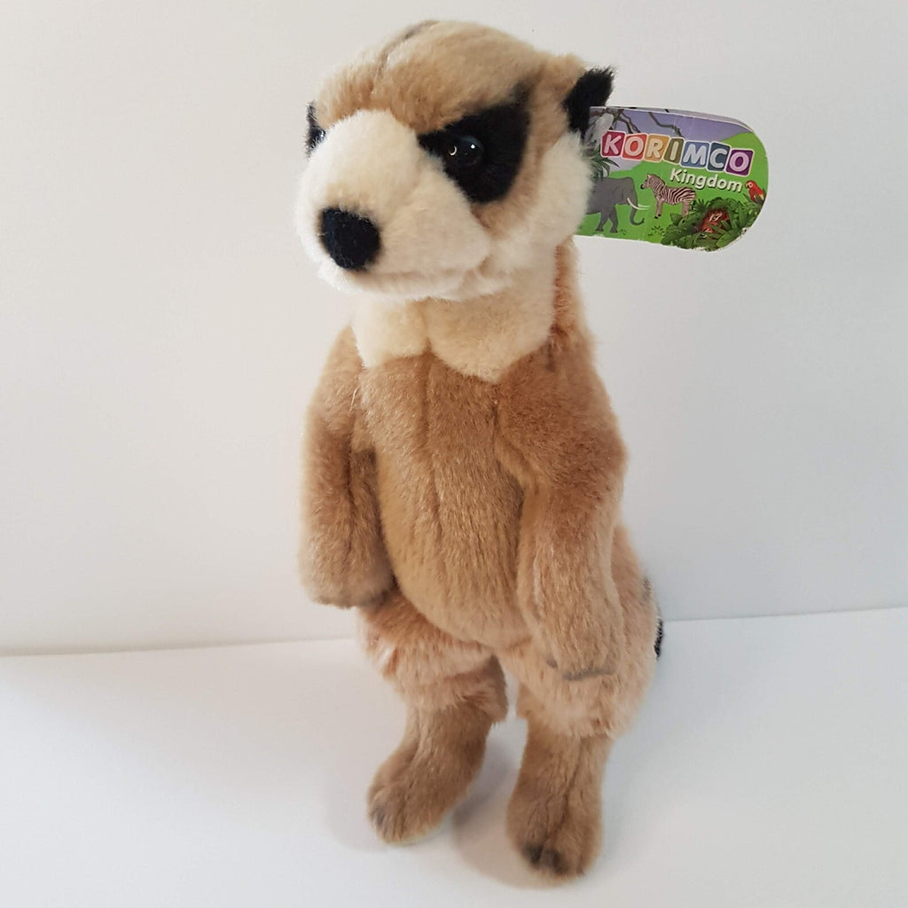 Korimco STANDING MEERKAT Plush 33cm Soft Toy Stuffed Animal Safari Zoo Animals0