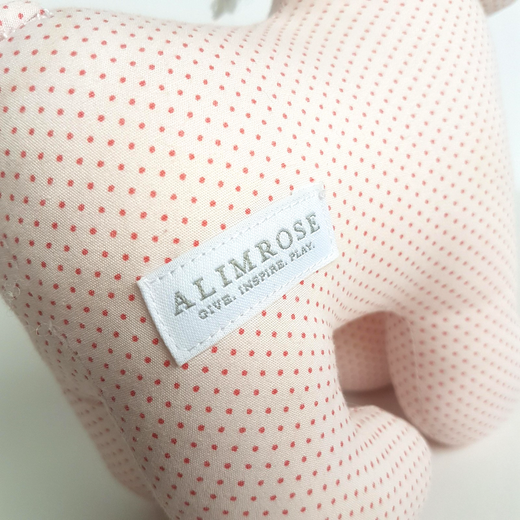 Alimrose PINK POLKA DOT PONY HORSE Soft Toy 24cm Stuffed Animal FAULT Neutral4