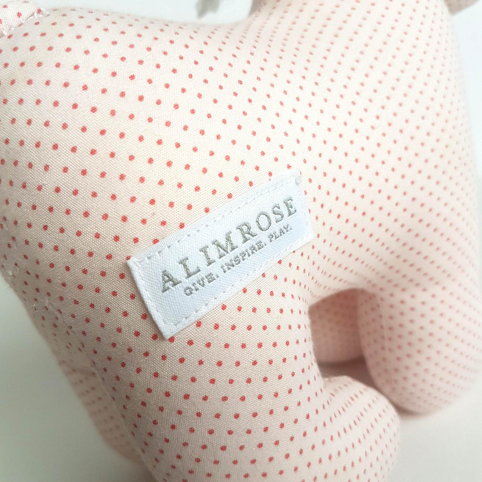 Alimrose PINK POLKA DOT PONY HORSE Soft Toy 24cm Stuffed Animal FAULT Neutral4