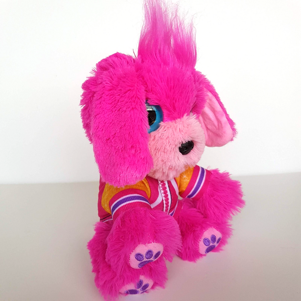 Scruff A Luvs PINK DOG Mystery Puppy Plush Stuffed Animal Soft Toy Heterochromia2