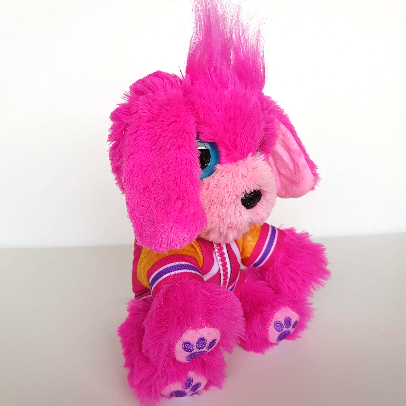 Scruff A Luvs PINK DOG Mystery Puppy Plush Stuffed Animal Soft Toy Heterochromia2