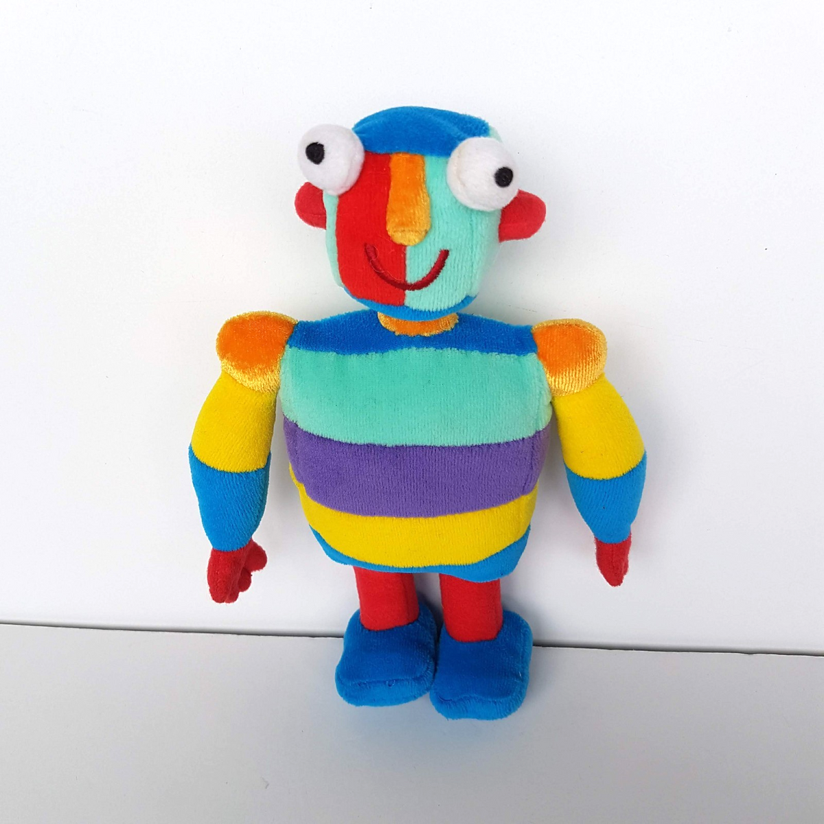Lego Little Robots STRIPEY ROBOT Plush Velour 20cm Soft Toy Stripe Stuffed Toy2