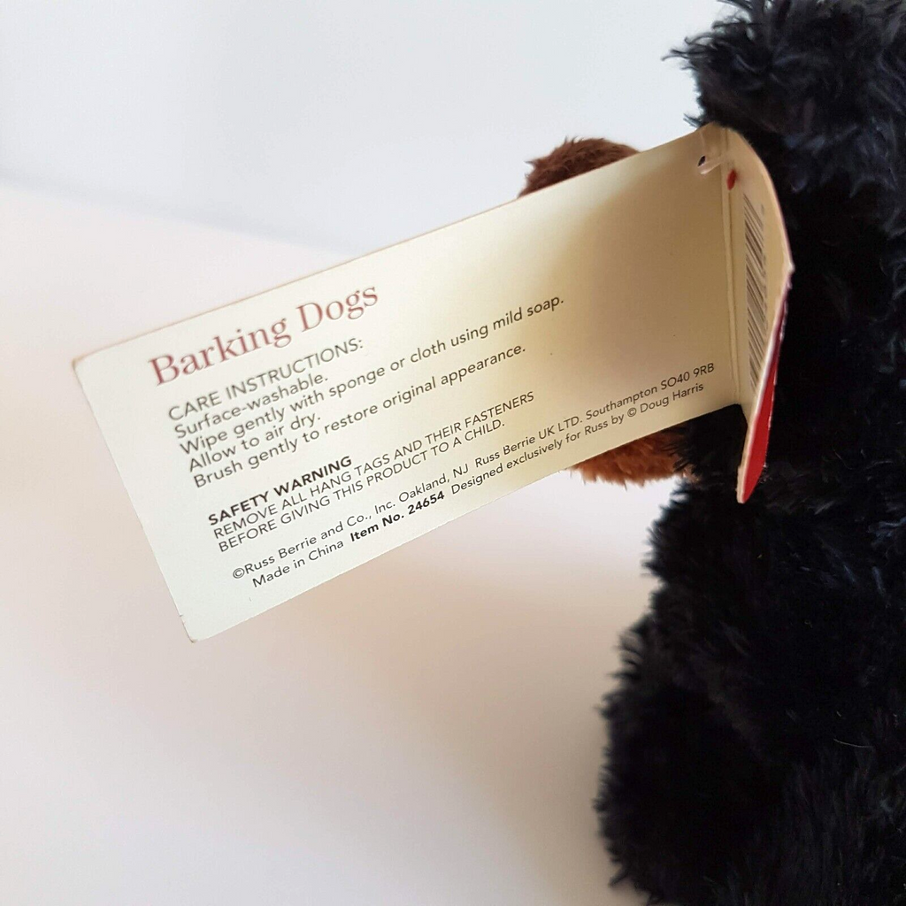 Russ Barking Dogs ROTTWEILER Puppy 5” Plush Stuffed Animal NO SOUND Soft Toy5