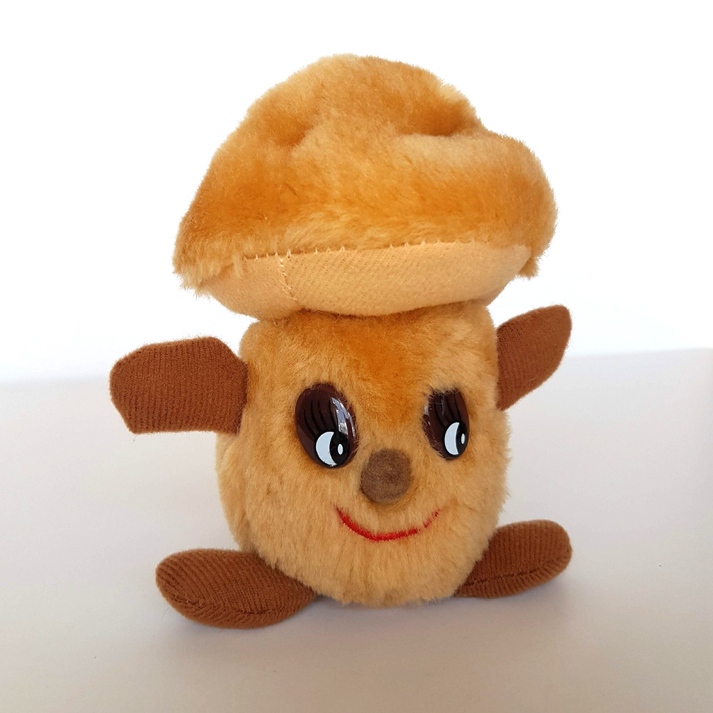 1997 The Family Funny Farm RARE MUSHROOM 17cm Funny Fruits Plush Soft Toy Fungi1