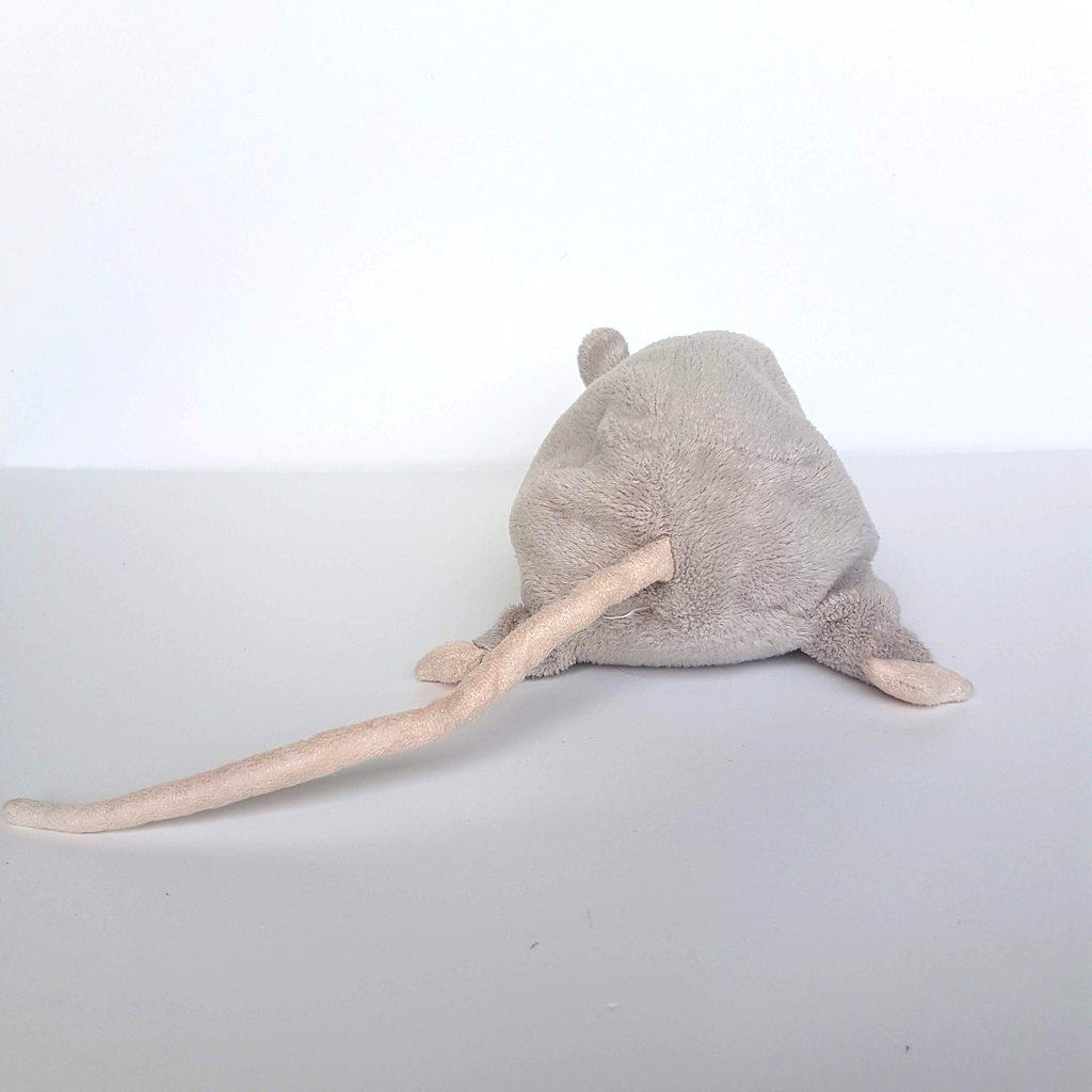 IKEA MINNEN RATTA RAT MOUSE Warm Grey 21cm Plush Stuffed Animal Rodent Soft Toy6