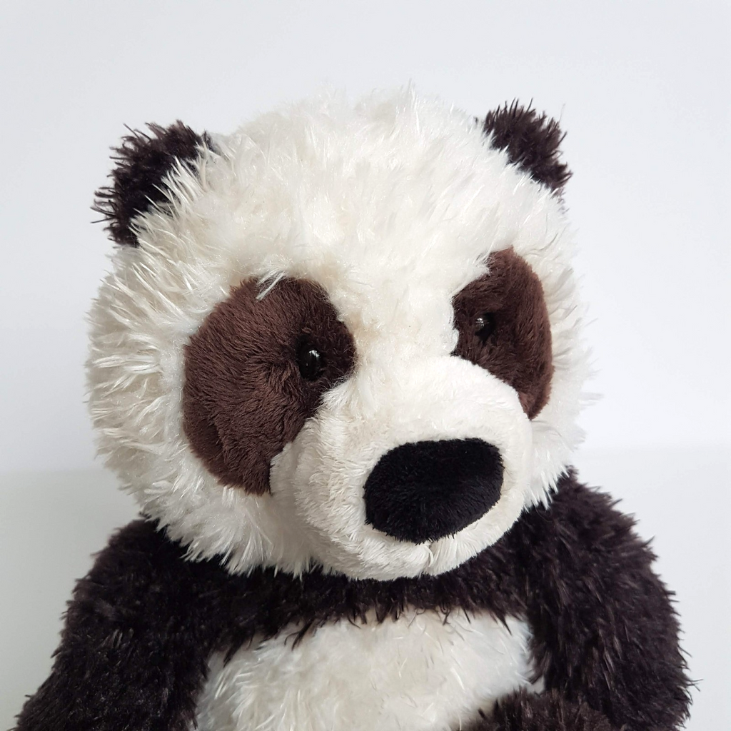 Nici PANDA Plush Brown White 38cm Stuffed Animal Soft Toy Cuddly Rare Bamboo6