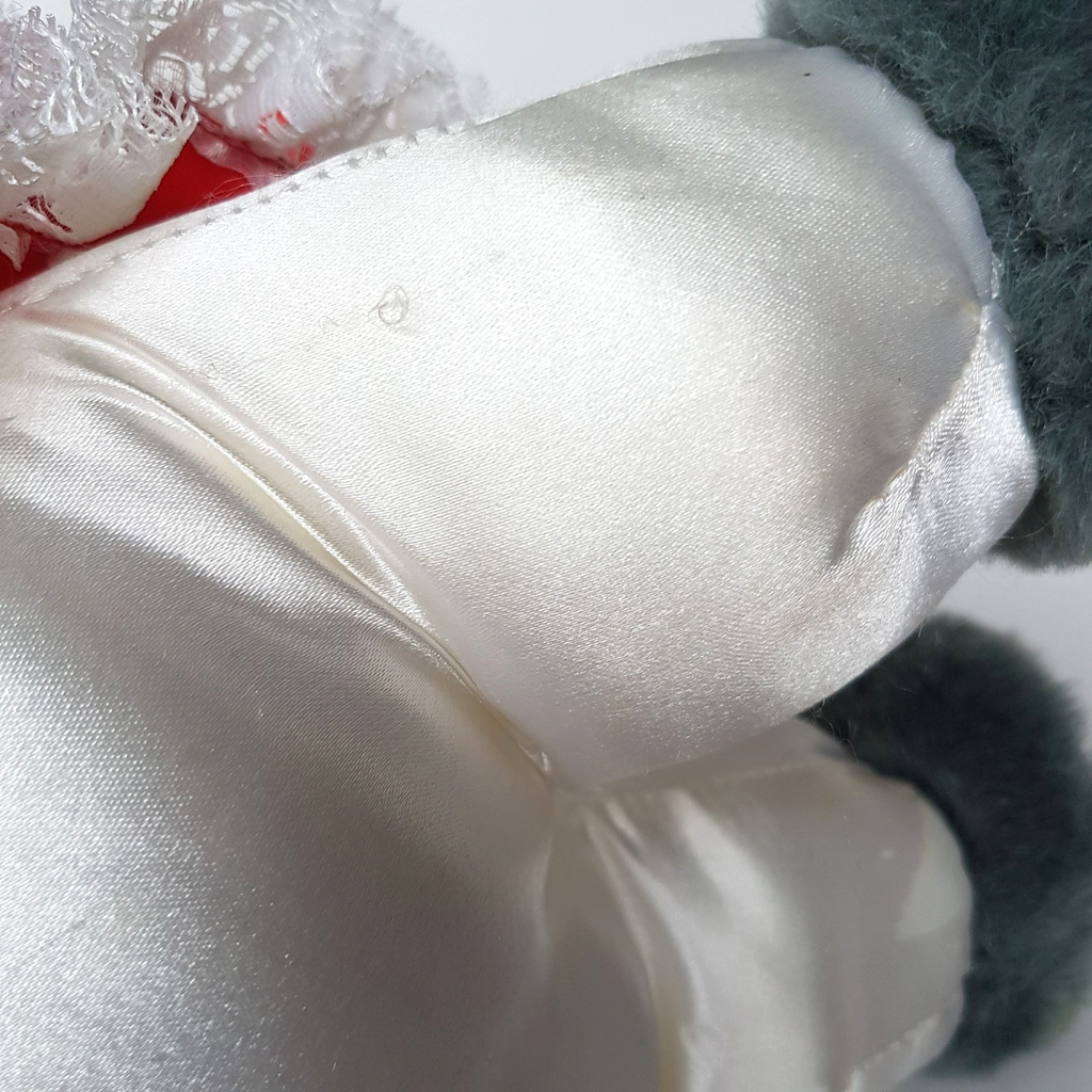 RARE Vintage Dandee CHRISTMAS MOUSE Plush 41cm Large Stuffed Animal Soft Toy 90s15